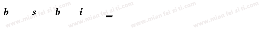Bembo Semi Bold Italic字体转换